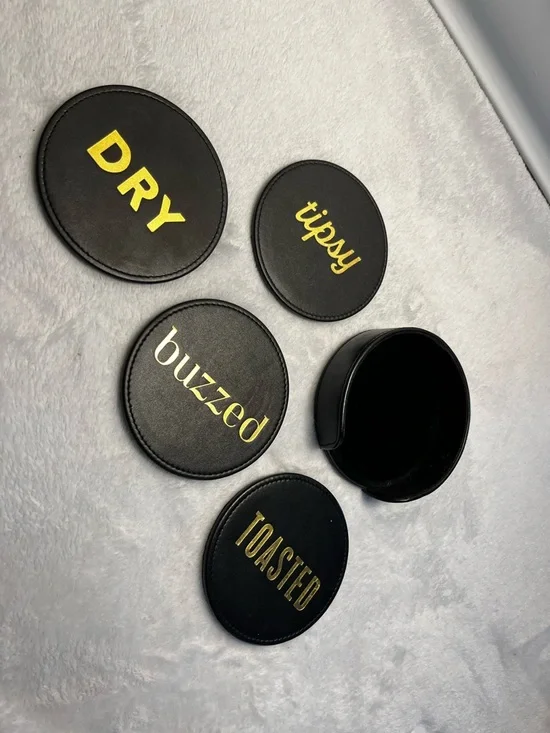 Drinking Coaster Set - Picture 2 of 4